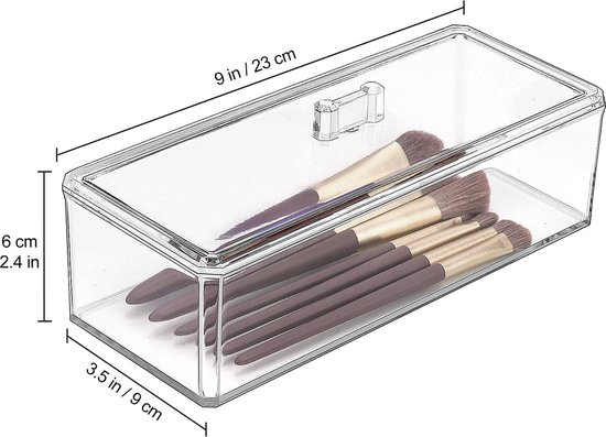 Organisateur de tiroir de bureau acrylique transparent - Bureau