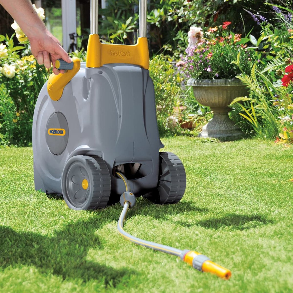 Hozelock Fast Cart chariot dévidoir + tuyau 40 m