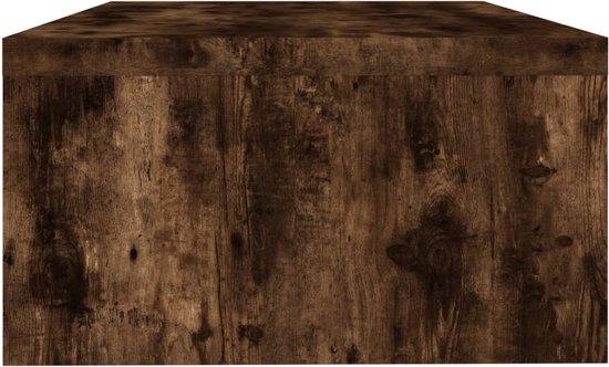 Monitorstandaard 42x24x13 cm bewerkt hout artisanaal eikenkleur kopen