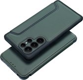 Case2go - Hoesje voor Samsung Galaxy S23 Ultra - Schokbestendige Book Case - Groen