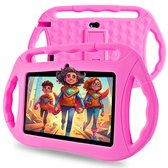 Dailygoods® Kindertablet - 7 Inch - 2023 model - Langdurig gebruik - 32GB - Kindertablet vanaf 3 jaar - Kinder Tablet - Gratis Beschermende Hoes - Licht Roze
