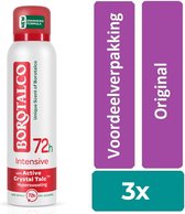 Borotalco Intensive spray- 3 stuks - voordeelverpakking