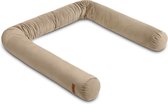 Sensillo Baby - Bed Bumper Roller Velvet - Beige - 200 cm - 15 cm diameter - Boxrand - Bedbumper - Stoorand - Boxomrander