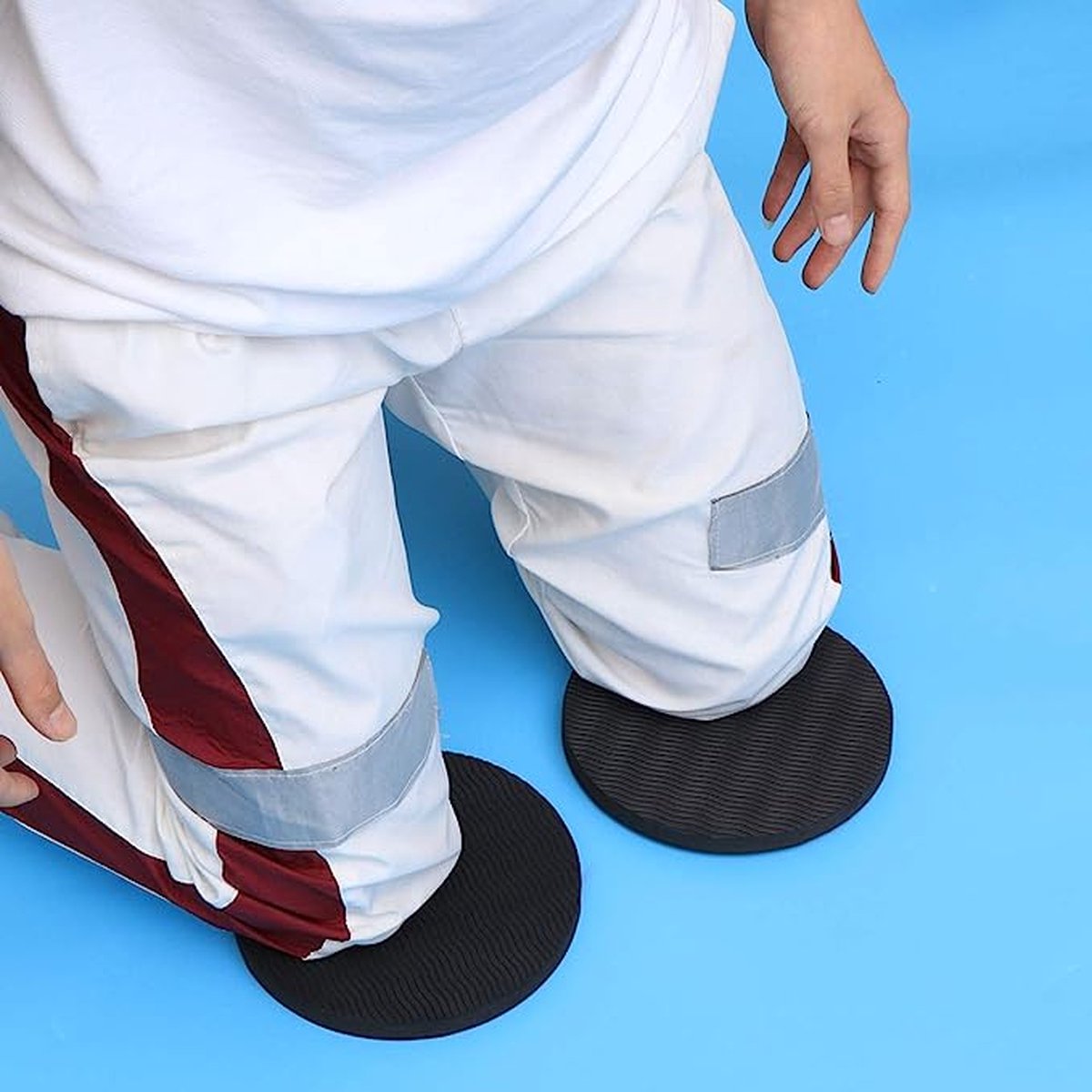 Tapis De Genoux 2 Pièces, Coussins De Yoga épais, Ronds Pour Les Mains, Les Poignets