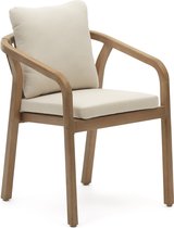 Kave Home - Chaise Malaret en bois d'eucalyptus massif et corde beige FSC