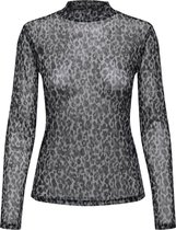 JDY JDYELSA L/S HIGHNECK MESH TOP JRS Dames Top - Maat XS