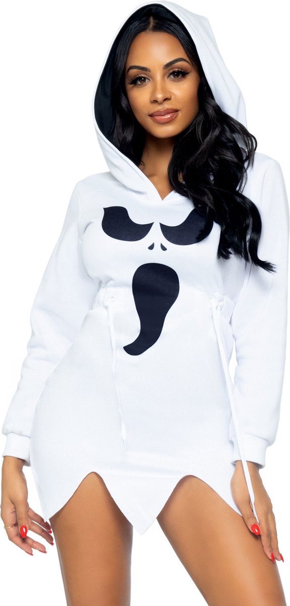 Ghost fleece hoodie dress