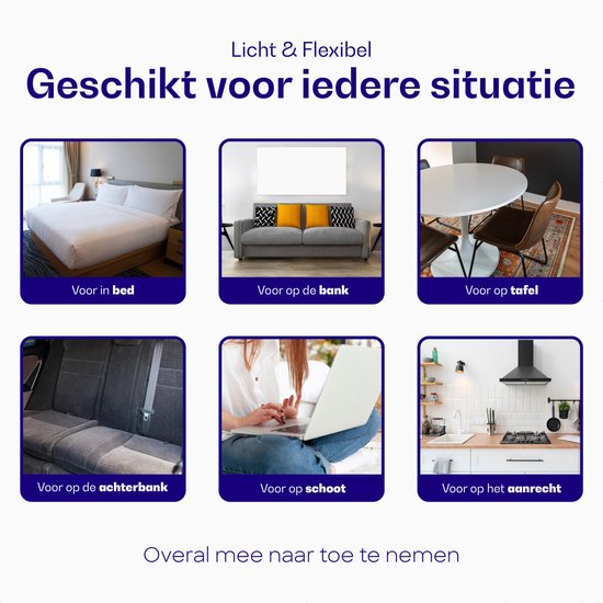 Behogan Tablethouder, kussen, driehoekige tablet-kussenstandaard met