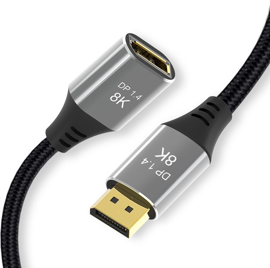 Pannel Mount Câble DisplayPort 1M - 4K x 2K - DisplayPort 1.2 Câble d'extension mâle à