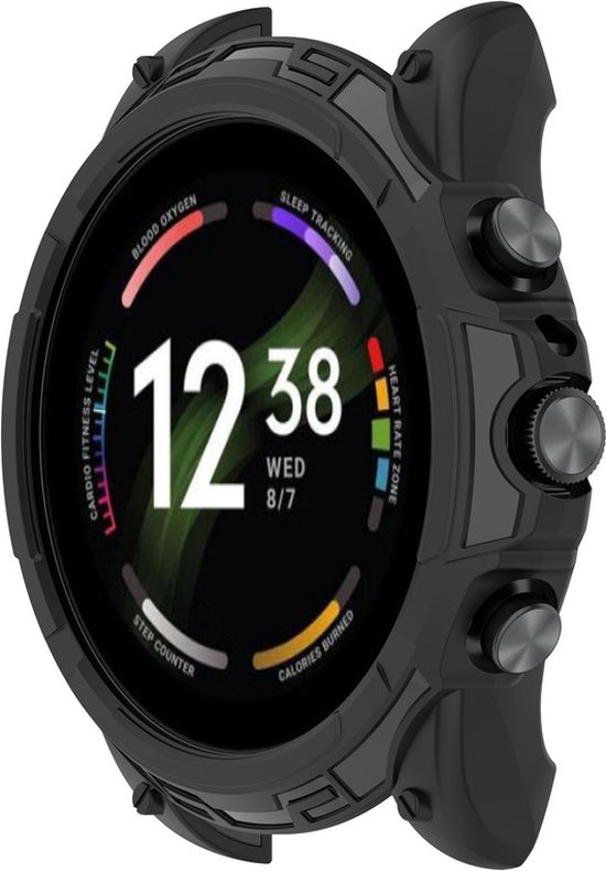 Boîtier de montre de protection - adapté pour Fossil Gen 6 - 42 mm - noir