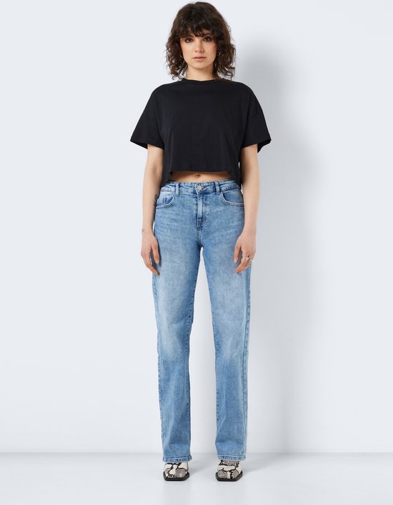 NOISY MAY NMALENA S/ S O-NECK SEMICROP TOP FWD NOOS T-shirt Femme - Taille L