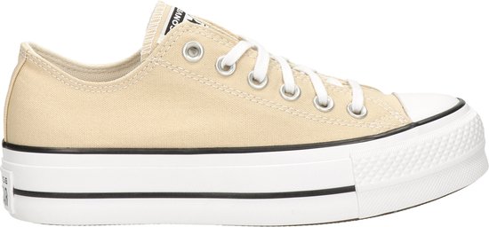 Converse Chuck Taylor All Star Lift Platform 1 Lage sneakers - Dames - Beige