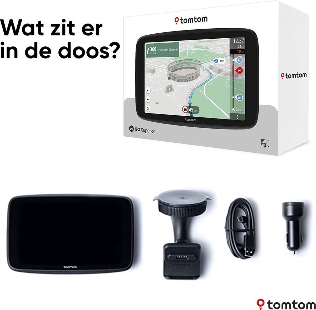 TomTom GO Superior 7 - Autonavigatie - Wereld thumbnail 3