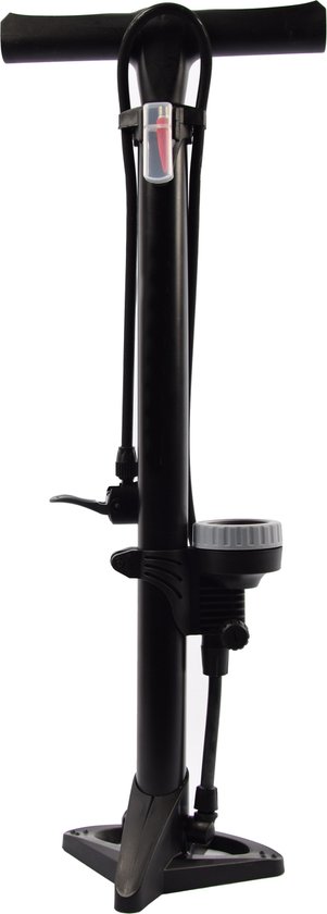 Dunlop Staande Fietspomp Pro met Drukmeter - Fietspomp voor Frans & Dunlop Ventiel - Dubbele Ventielkop - Frans Ventiel Drukmeter 11 bar
