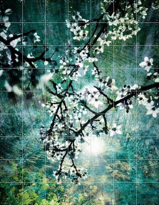 IXXI Blooms over Water - Wanddecoratie - Fotografie - 140 x 180 cm