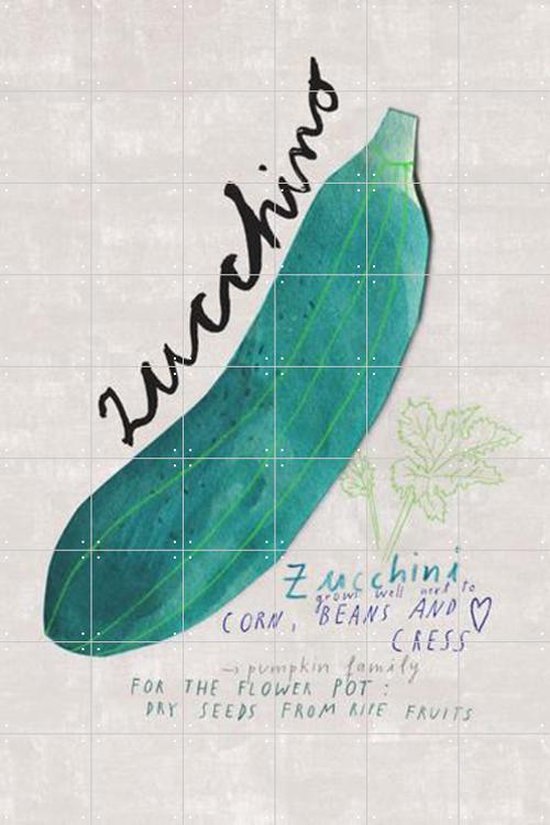 IXXI Zucchini EN - Wanddecoratie - Eten en Drinken - 120 x 180 cm