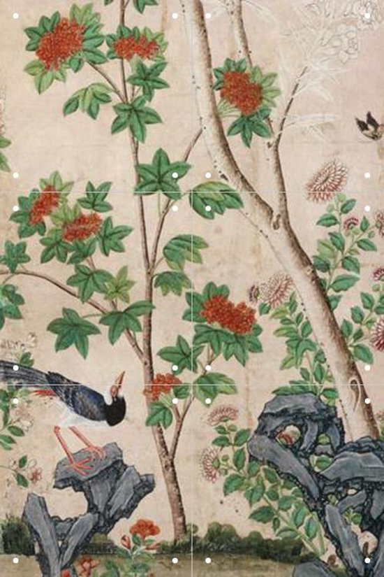 IXXI Panel of a Chinese Wallpaper II - Wanddecoratie - Abstract - 40 x 60 cm