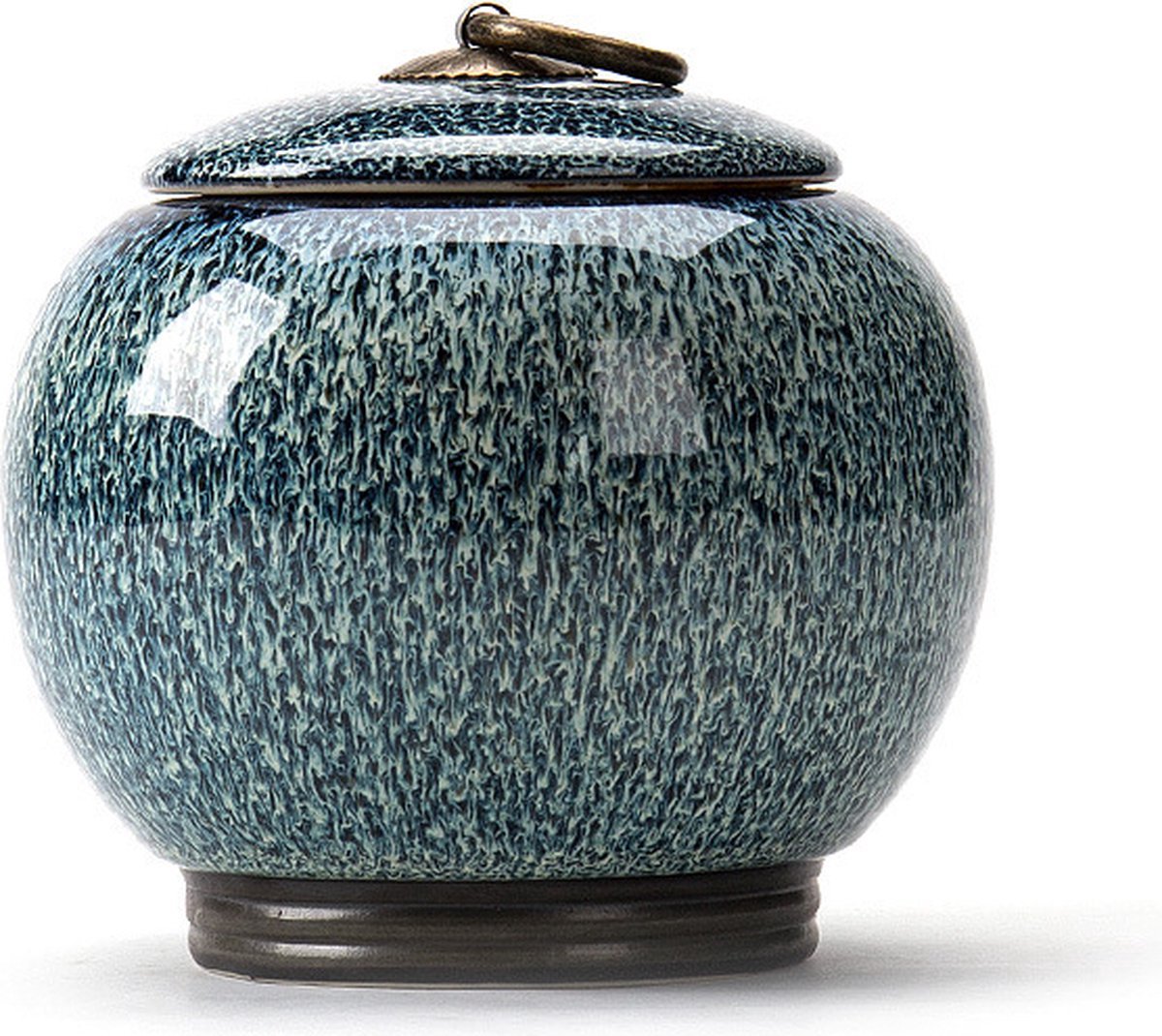 Luxe Begrafenis Urn - 720 ML - Urn - Mini Crematie Urn - As Urn - Voor Huisdieren, Honden, Katten of Menselijk As - Crematie As - Mini Urn - BLAUW