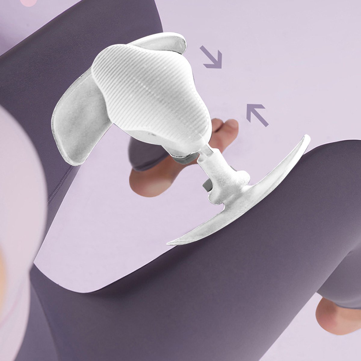 Vbnuyhim Kegel-spiertrainer, bekkenbodemspiertrainingsapparaat voor mannen, apparaat ter versterking van de bekken- en heupspieren, reparatie van de mannelijke bekkenbodemspieren, ergonomisch en licht