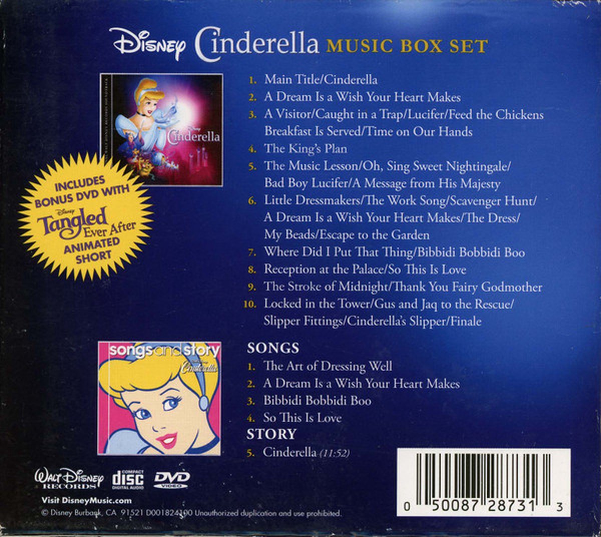 Disney Cinderella Music Box Set, V/a Muziek