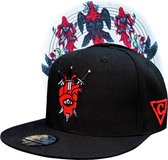 Capiche® Snapback Pet Heren – MVNDEEP – Zwart – Verstelbaar met Druksluiting – Sportcap – Baseball Cap – Mannen Pet – Dark Art – Collab Pet – LIMITED EDITION