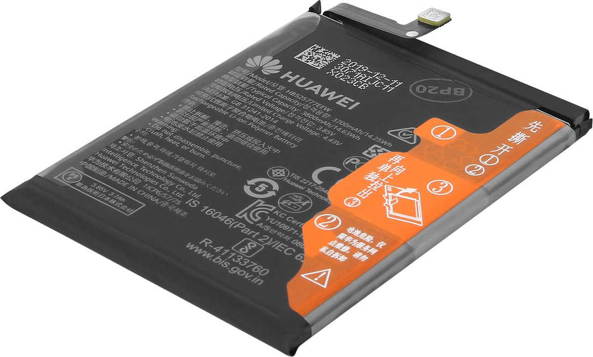 Interne Accu Huawei P40 3800mAh Origineel HB525777EEW Service Pack