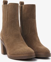 VIA VAI Taara Quinn Chelsea boots dames - Enkellaarsjes dames - Licht Bruin - Maat 40