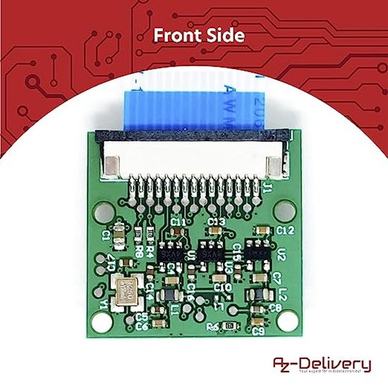 AZDelivery Camera met 15cm flex kabel voor Raspberry Pi en 30cm flex kabel compatibel met Raspberry Pi Zero Inclusief E-Book!