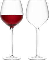 L.S.A. - Wine Wijnglas Rood 700 ml Set van 2 Stuks - Glas - Transparant