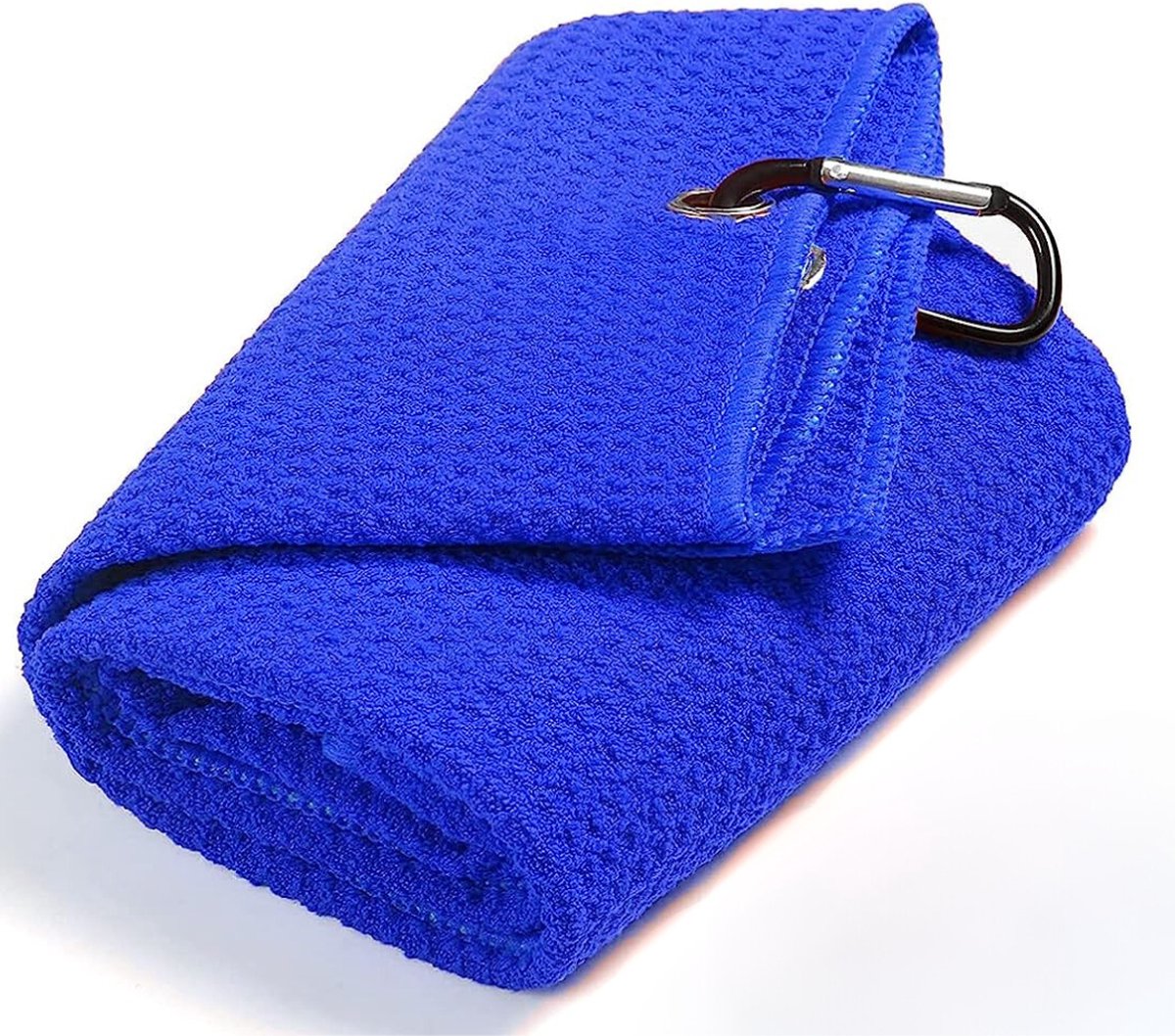 Microfiber Golf handdoek - Plus handige haak - Blauw - Snel drogend - 30cm x 50cm - Golfaccesoires - Golftas/trolley - Microfiber