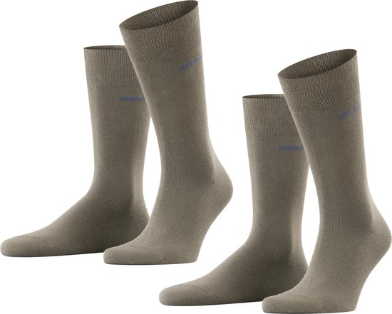 Esprit Basic Uni 2-Pack duurzaam organisch katoen multipack sokken heren groen - Maat 39-42