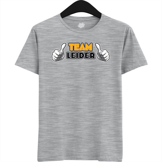Team Leider | Vrijgezellenfeest Cadeau Man / Vrouw - Bride / Groom To Be Bachelor Party - Grappig Bruiloft Bruid / Bruidegom shirt - T-Shirt - Unisex - Heather Grey - Maat 4XL