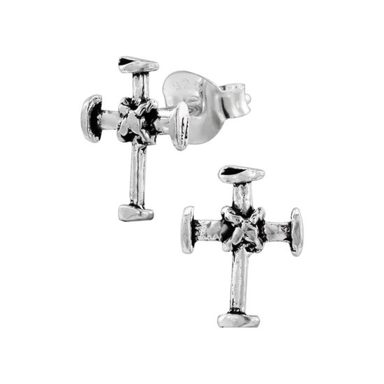 Laimons Oorstekers voor meisjes, olifant, grijs, 9 mm, van sterling