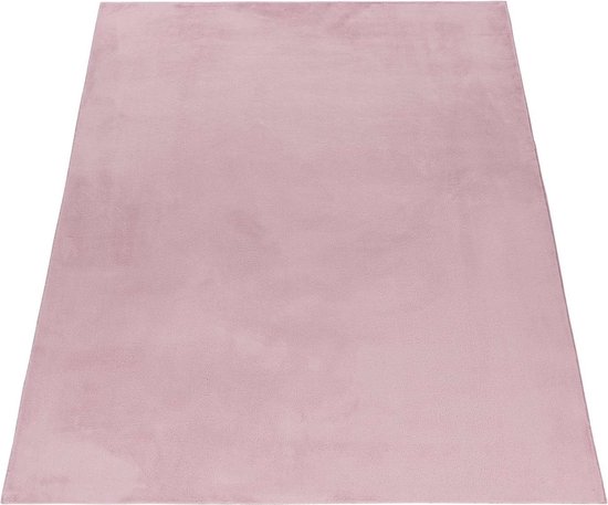Flycarpets Tapis Teresa Shaggy Fluffy - Rose - 120x170 cm