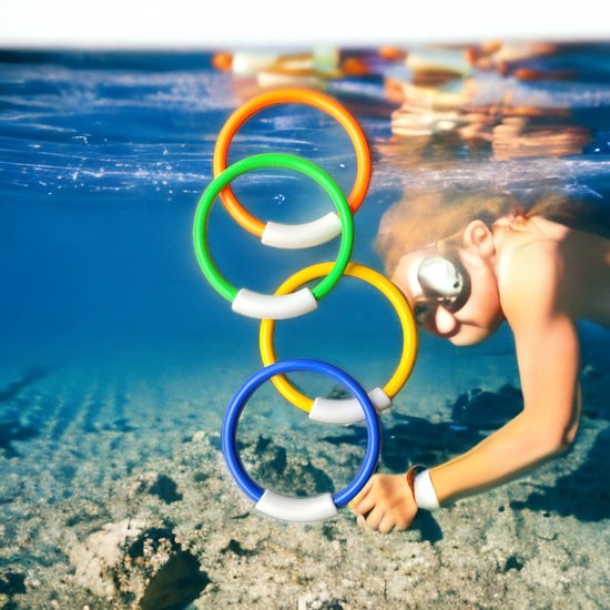 Anneaux de plongée + masque gratuit - Couleur aléatoire