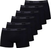 6st zwarte boxershorten XXL licht aansluitend katoen onderbroek brede tailleband