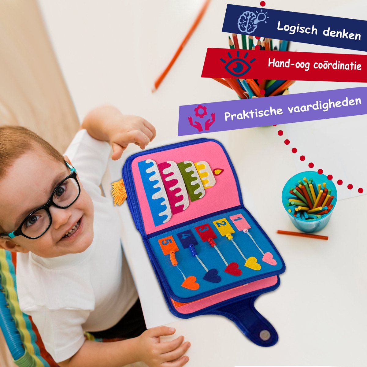 Kluzoo - Jouets Montessori - 2-5 ans - Sac à Dos Enfants