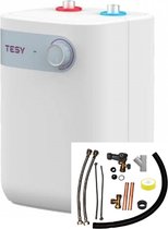 Elektrische keukenboiler met bovenuitloop 5 liter, meegeleverde installatieset, Tesy IN 5 L keukenboiler