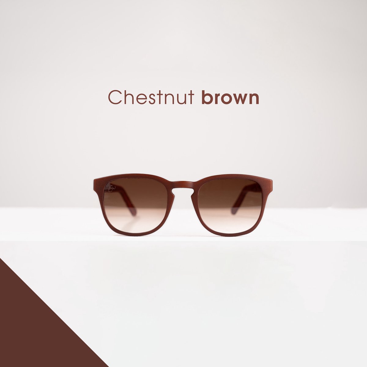 EveryWear Cape-Town - Chestnut brown - Duurzame Zonnebril - Hoge kwaliteit - Plantaardig