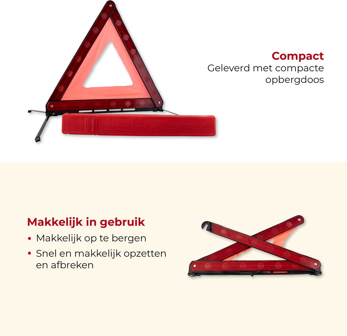 Auto Veiligheidsset - 4-delig - Auto Accessoires - Reddingsdeken - Nooddeken - Veiligheidshesje - Verplicht in Vakantielanden - Gevarendriehoek - Faas – foto 2