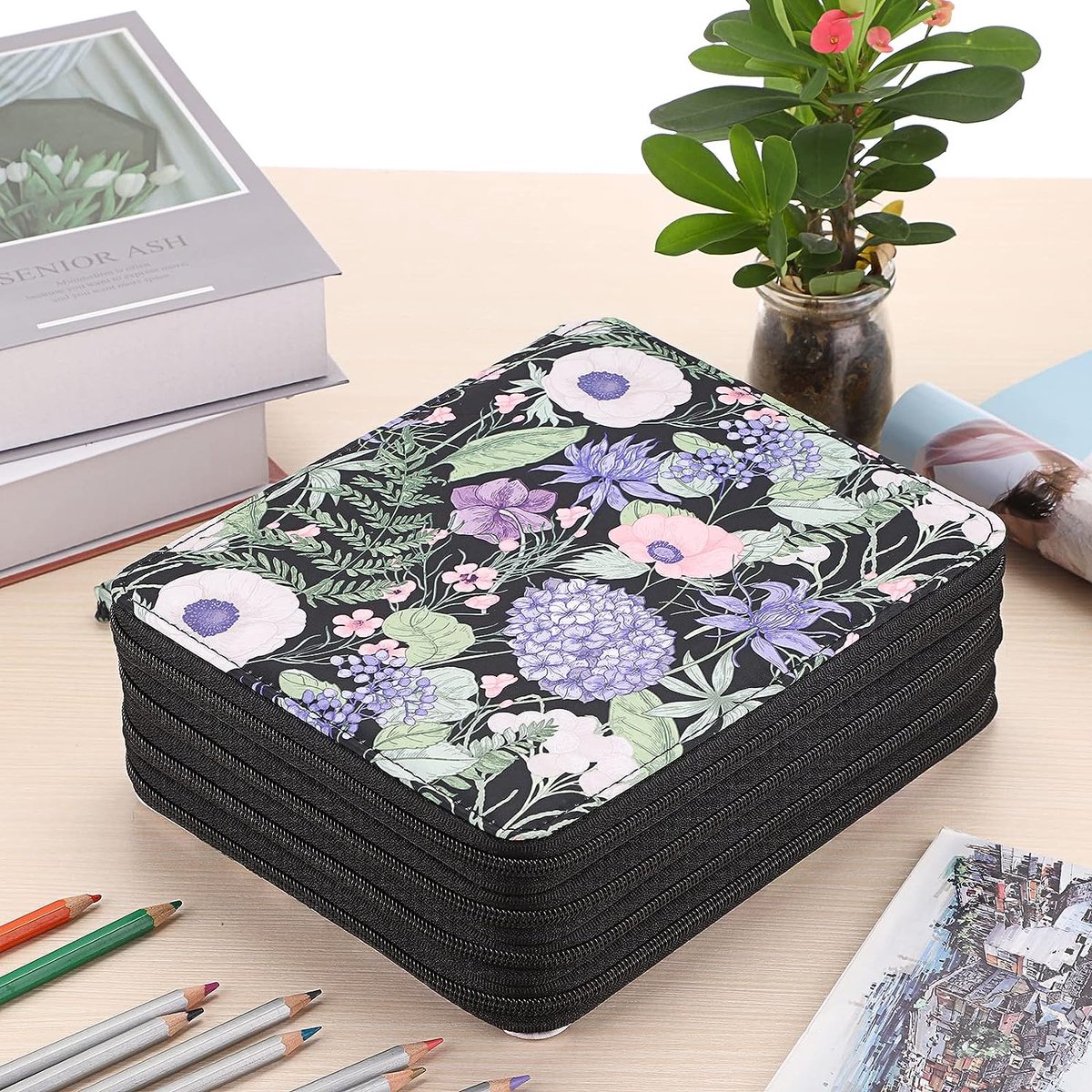 IGUATU 120 sleuven Gekleurde Etui Oxford Stof Pen Case