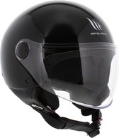 MT Street S helm glans zwart XL - Scooterhelm Brommerhelm