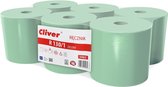 Cliver - Duurzame papieren handdoek van ecologisch materiaal met goed absorptievermogen / 6 rollen