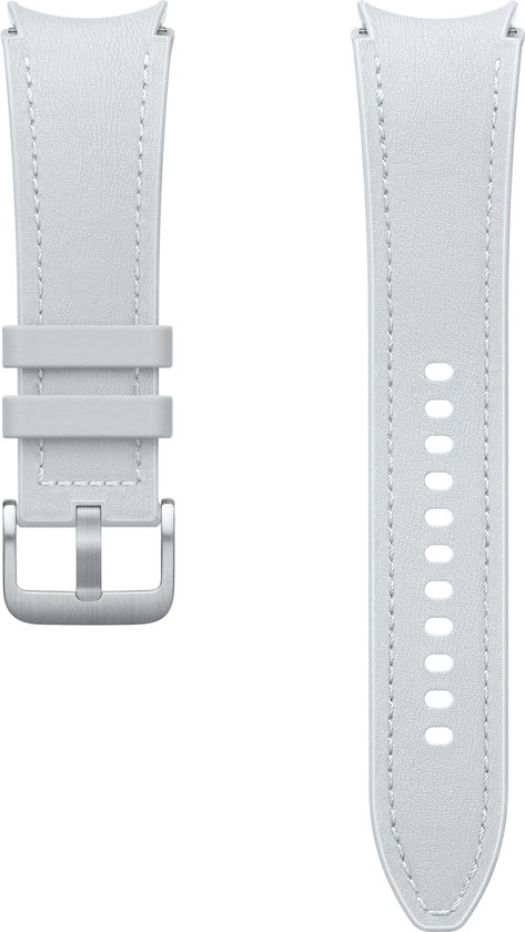 Samsung Watch Hybrid Leather Band - Geschikt voor Samsung Galaxy Watch6 (Classic) - M/L - Silver