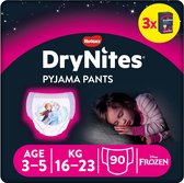 DryNites luierbroekjes - meisjes - 3 tot 5 jaar (16 - 23 kg) - 90 stuks - Bulkverpakking