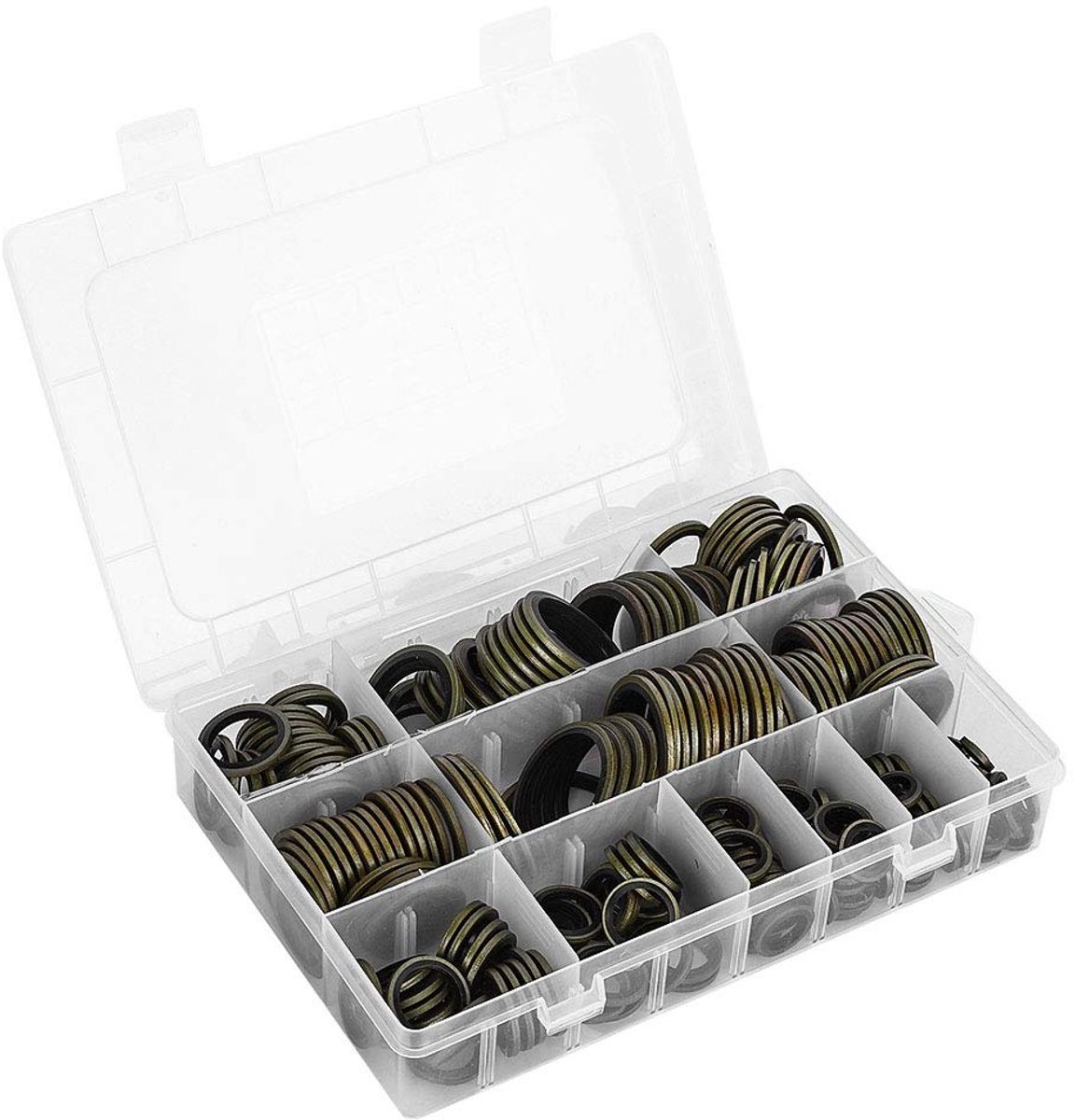 240 Stuks Afvoer Schroefafdichtingen, 6-30 mm Hydraulische Afdichtringen met Rubberlip, Set voor Pijpaansluitingen en Lekpreventie