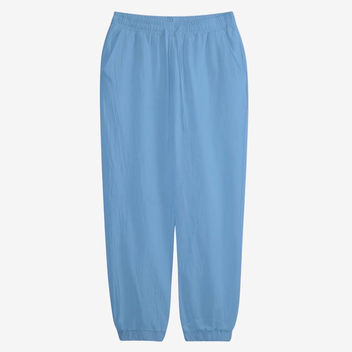 Currero Linnen Broek Heren - Zomerbroek - Volwassenen - Lange Broek - Pantalon - Strandbroek - Zomer - Ibiza Stijl - Hemelsblauw L