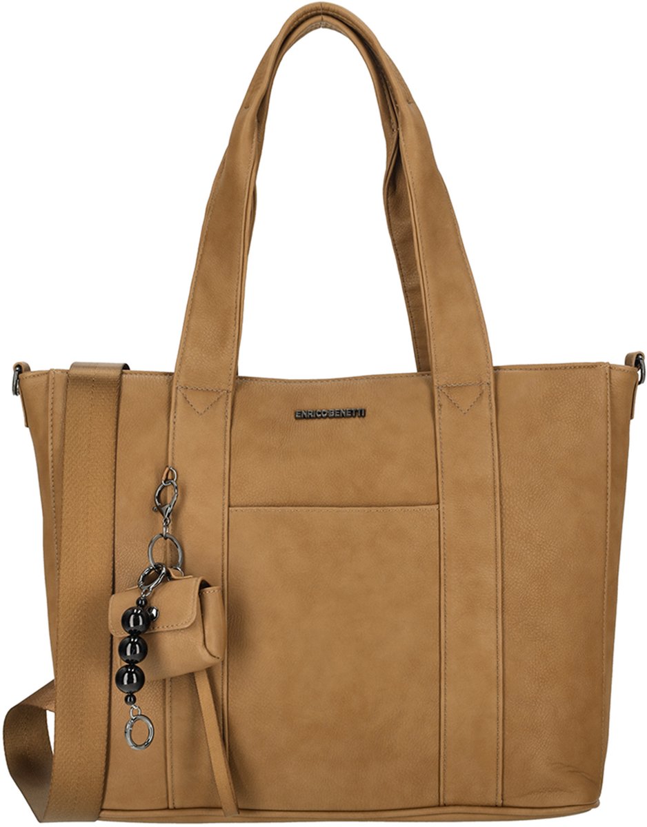 Enrico Benetti Taylor Dames laptoptas - 15 inch - Werktas A4 - Kunstleer - Licht Bruin