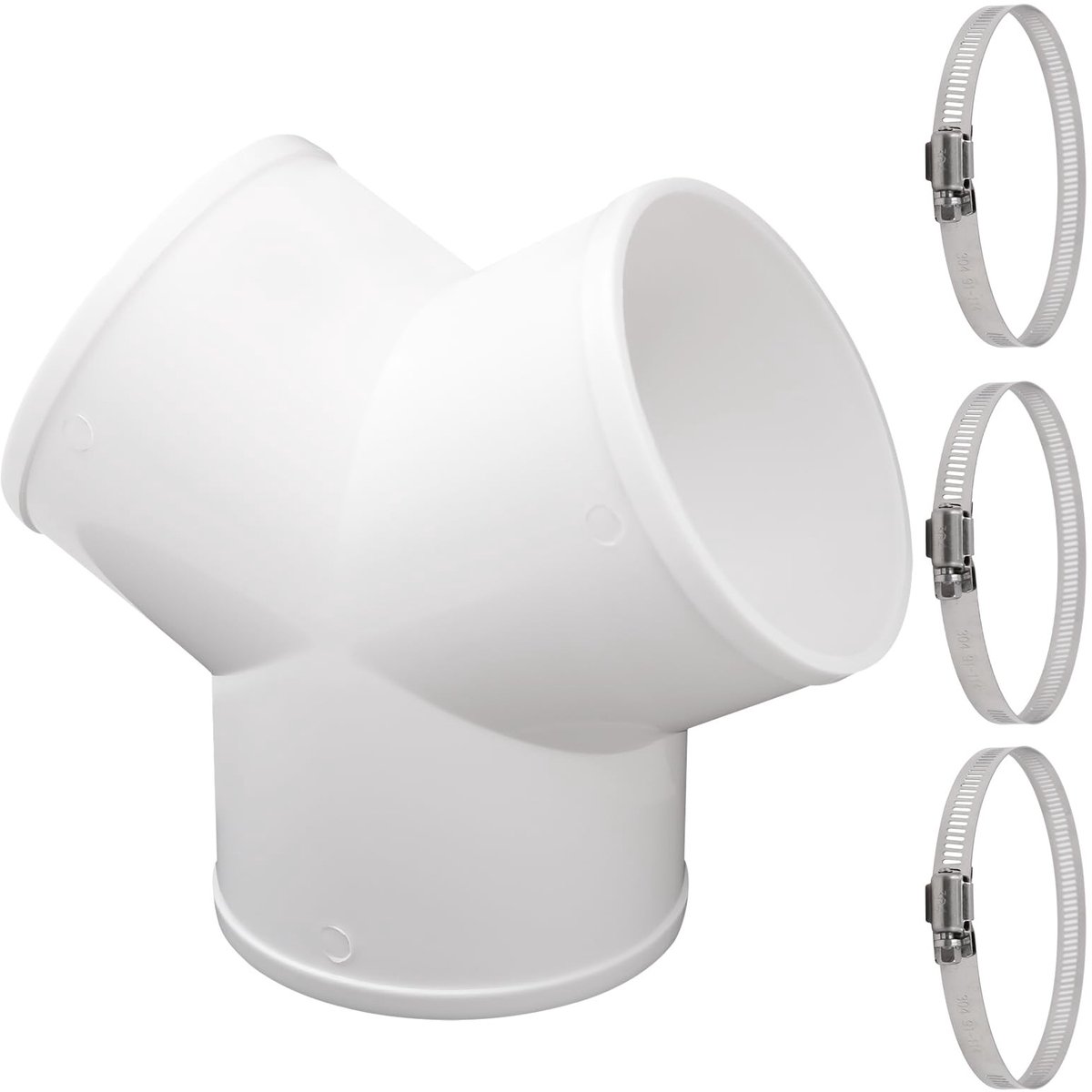 Dailygoods - Y-vormige Afvoerslangadapter - Drieweg Slangconnector voor Ventilatiebuizen