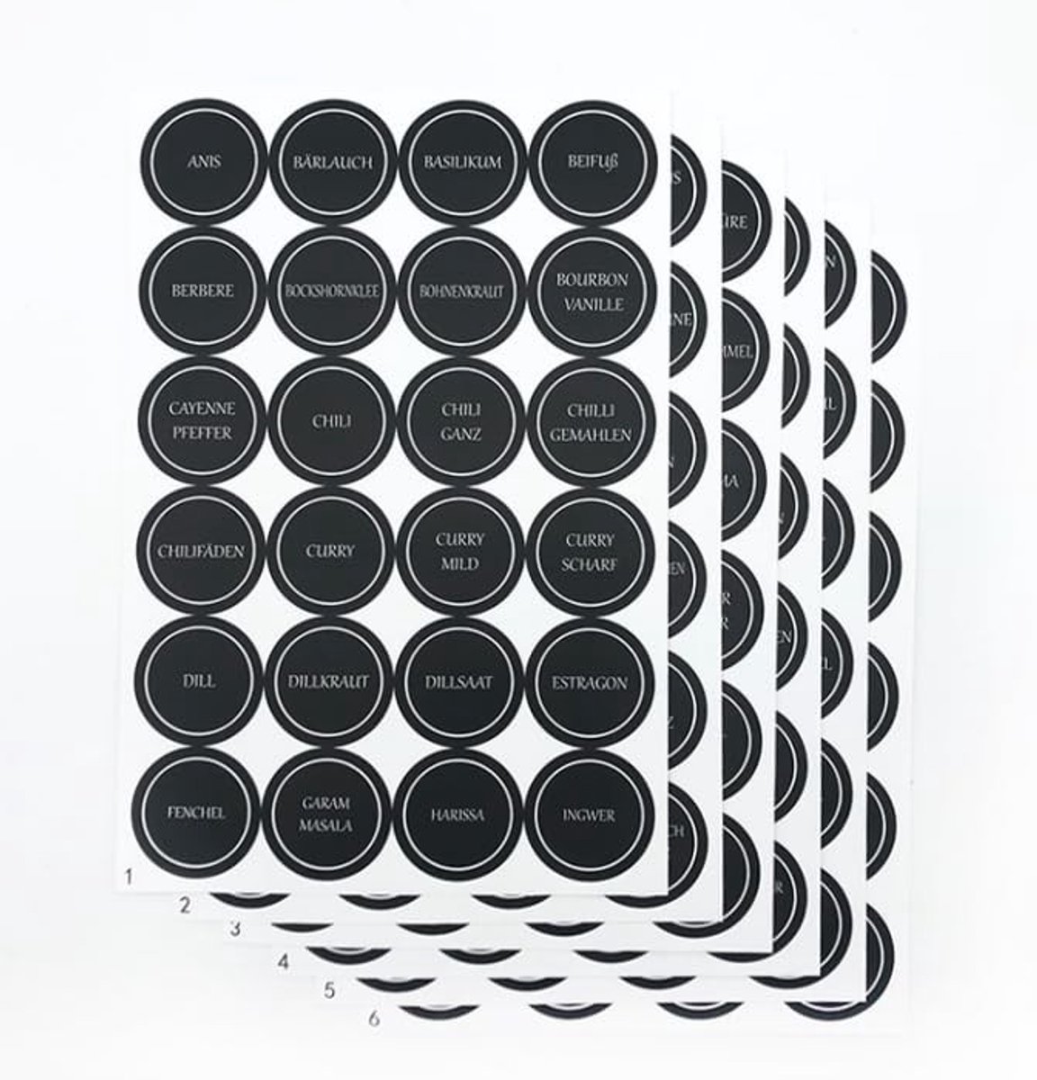 Dailygoods - Zelfklevende Kruidenetiketten, 144 Stuks voor Keuken en Voorraad